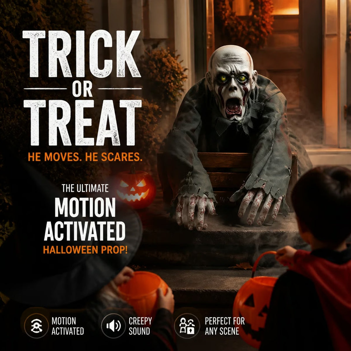 The Crawling Dead — Motion Activated Zombie