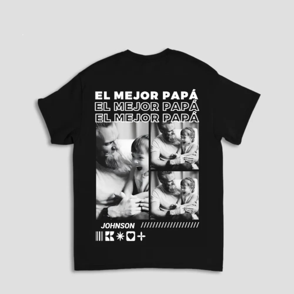 Camiseta Personalizada – Fotos de Papá