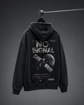 No Signal Washed Oversized Hooded Sweatshirt
