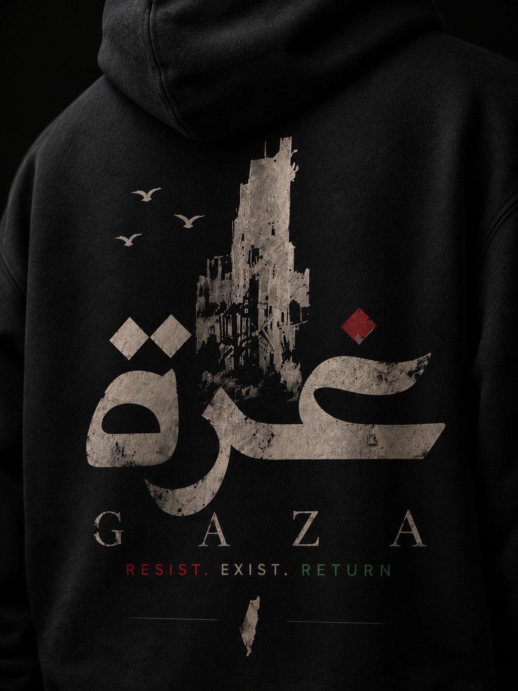 From the Ashes Oversized Hooded Sweatshirt