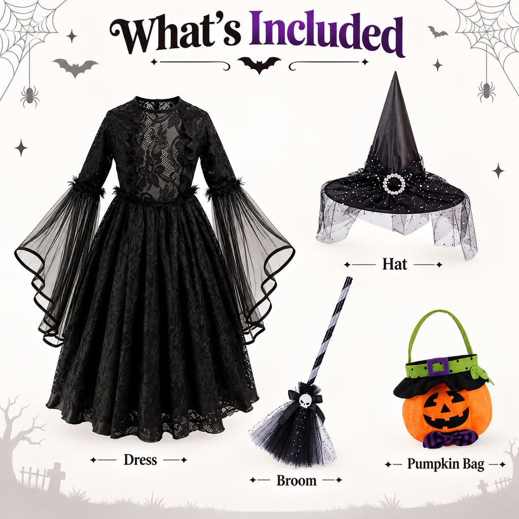 The Midnight Witch — Kids Halloween Costume