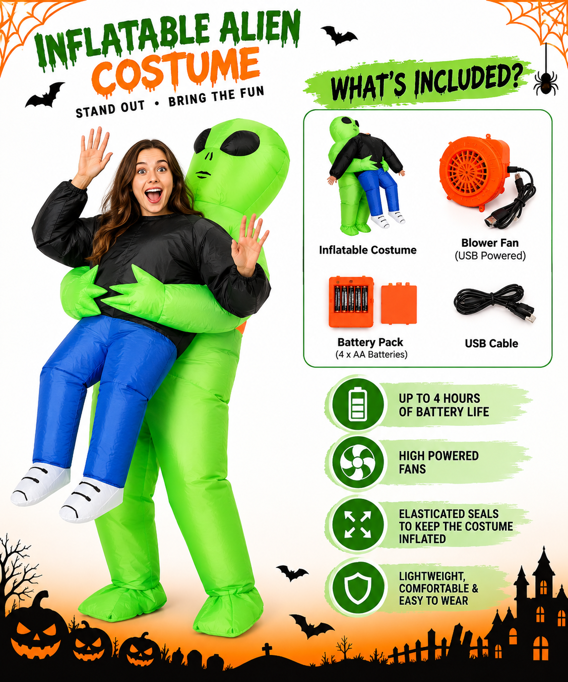 The Green Invader — Carry Me Costume