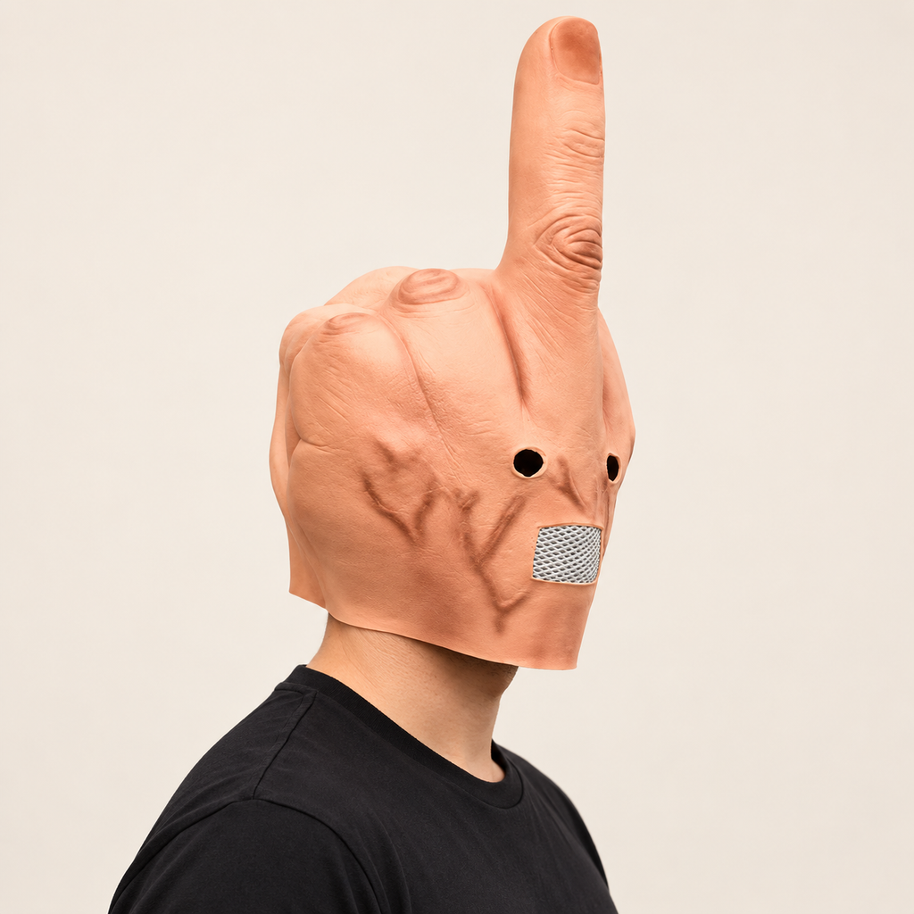 The Middle Finger — Funny Party Mask