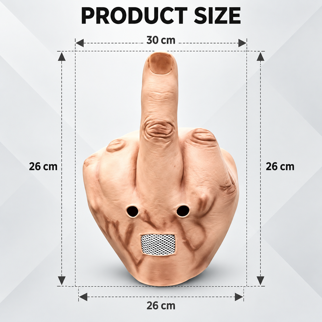 The Middle Finger — Funny Party Mask