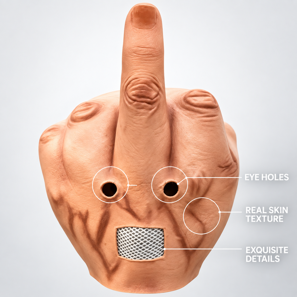 The Middle Finger — Funny Party Mask