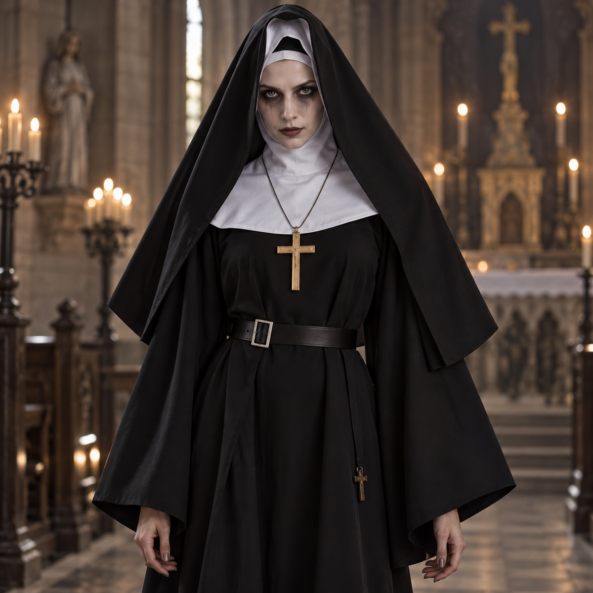 The Haunted Sister — Horror Nun Costume