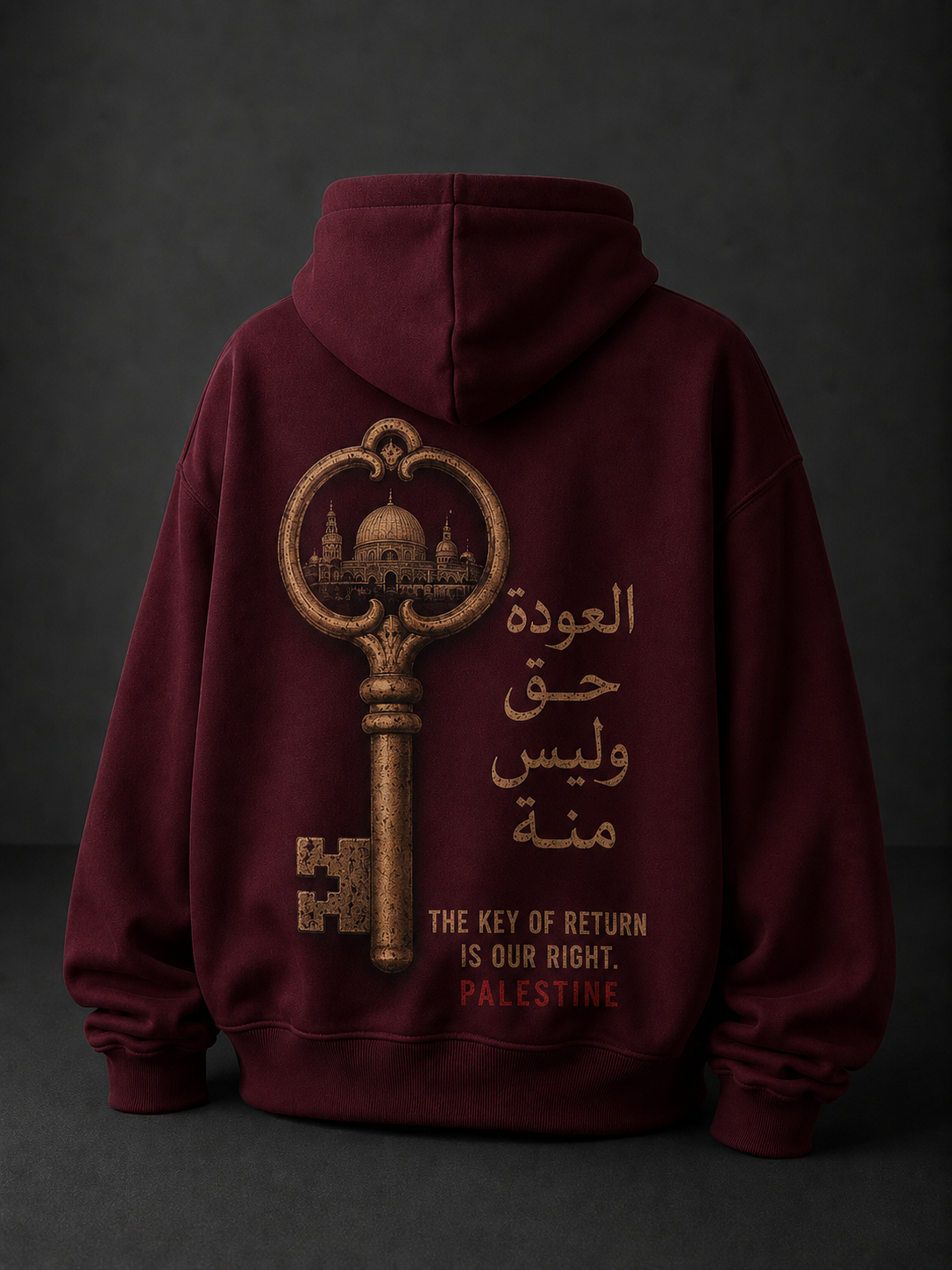 Key Of Return Oversized Hooded Sweatshirt