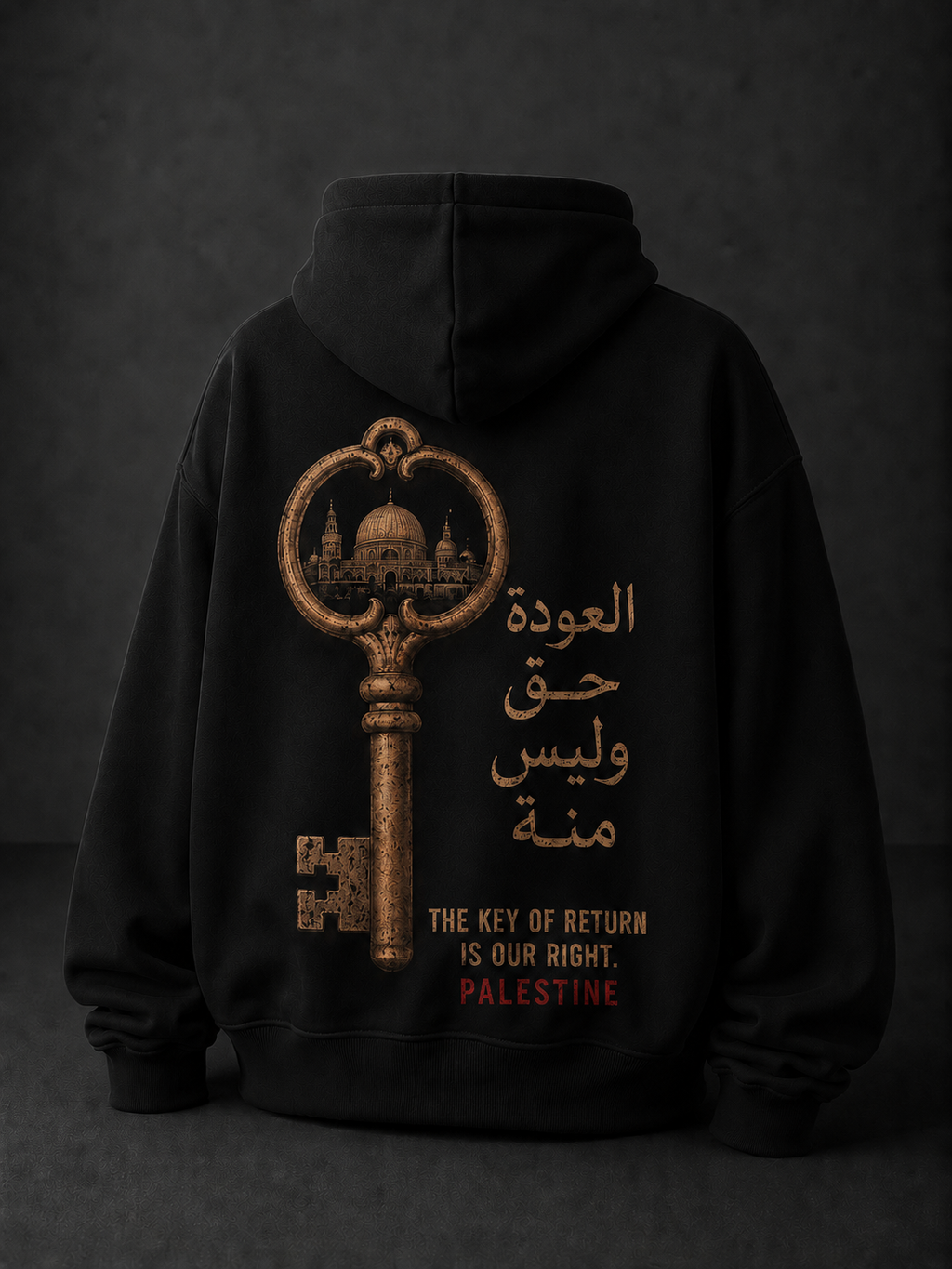 Key Of Return Oversized Hooded Sweatshirt
