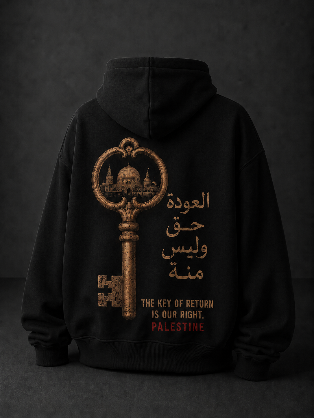 Key Of Return Oversized Hooded Sweatshirt