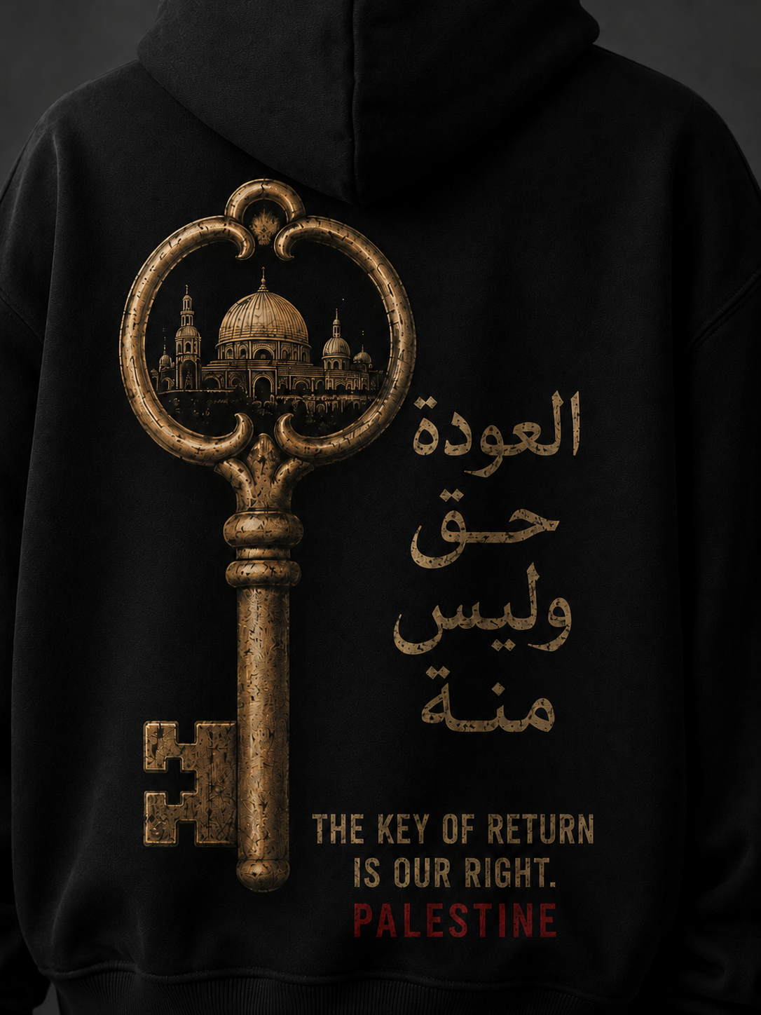 Key Of Return Oversized Hooded Sweatshirt