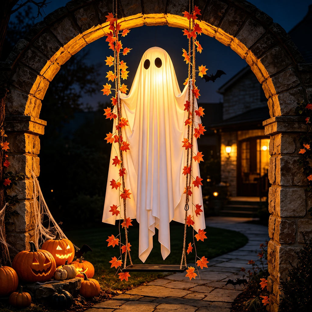 The Swinging Spirit — Halloween Outdoor Decoration