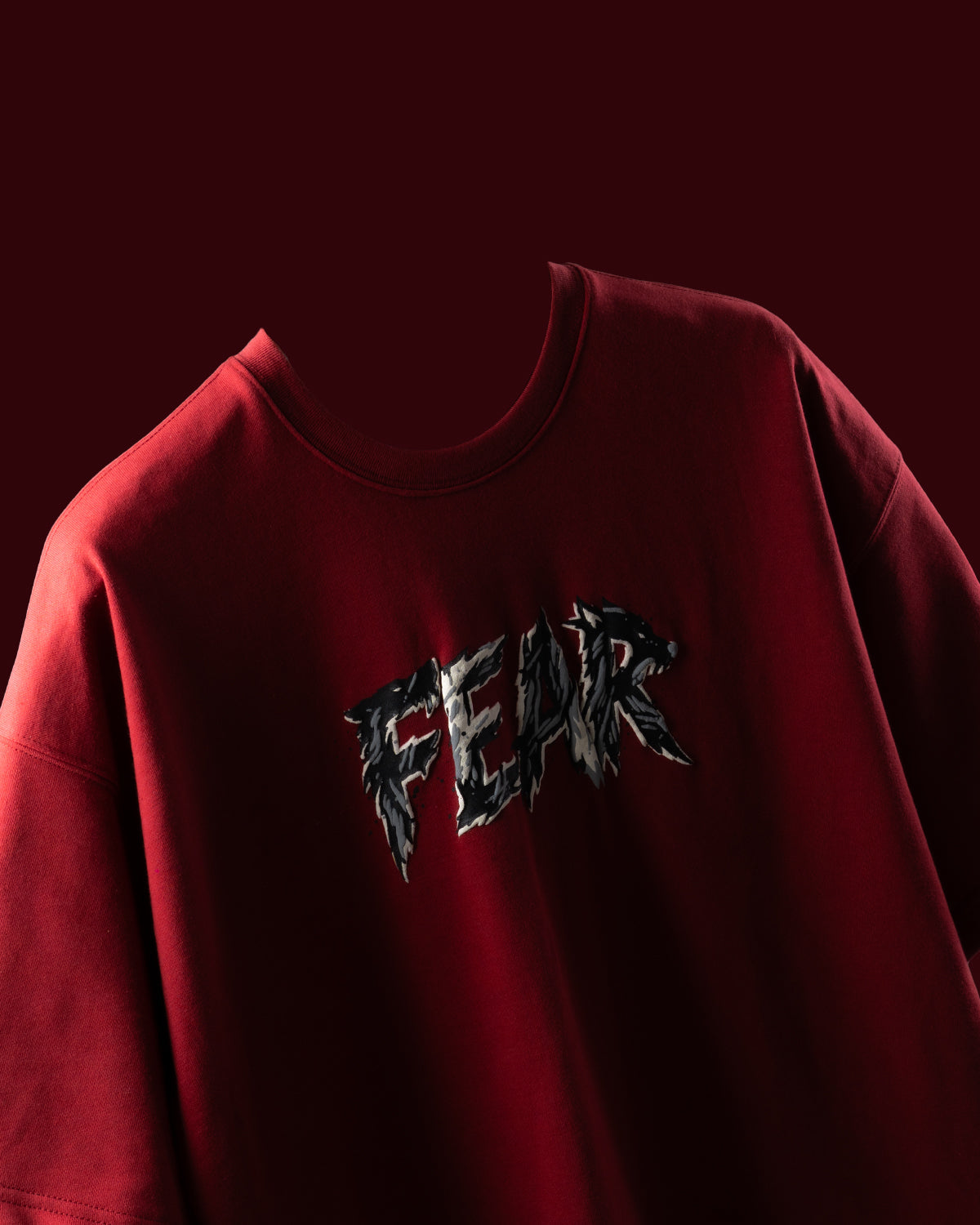 Red Wolf Oversized Tee