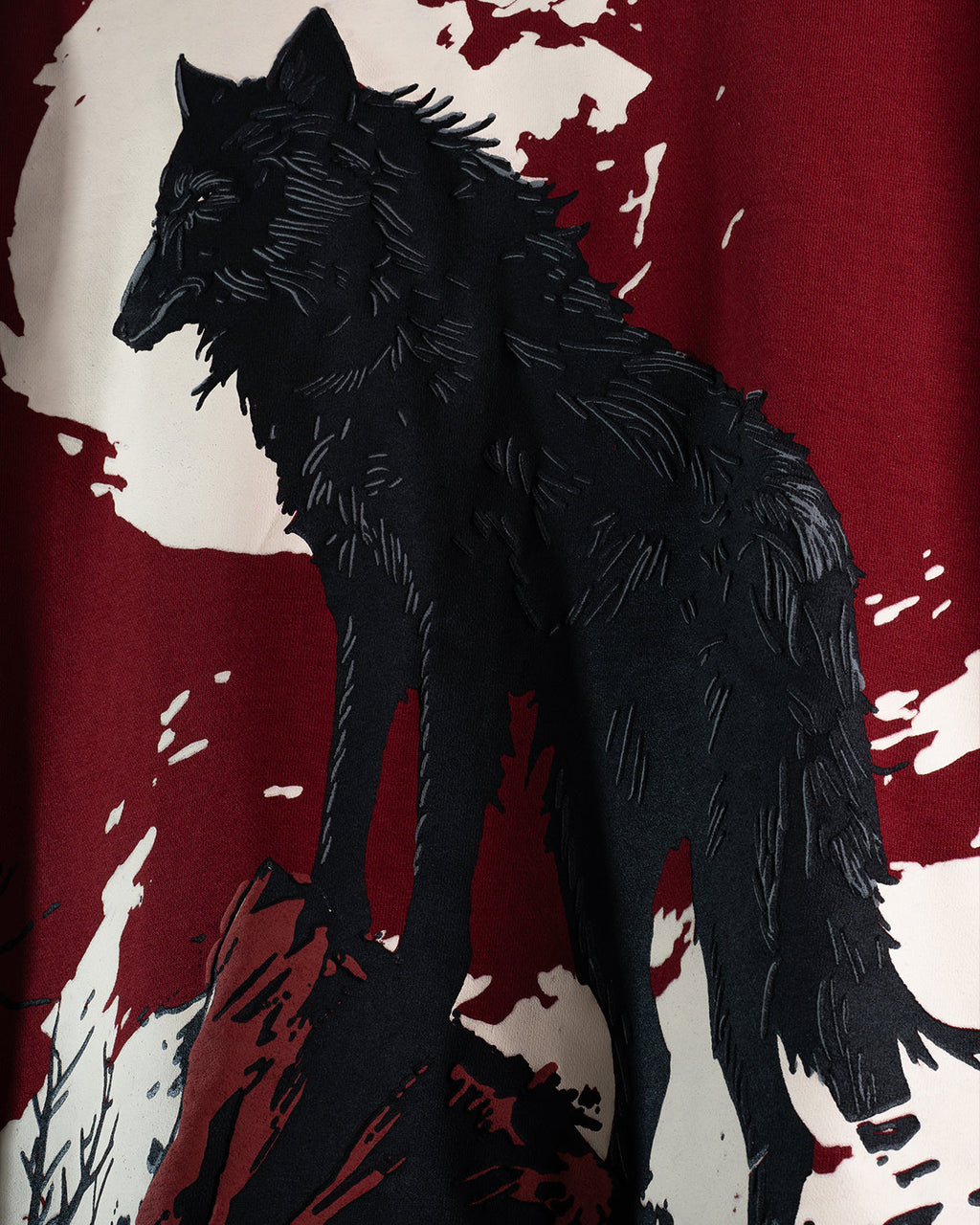 Red Wolf Oversized Tee