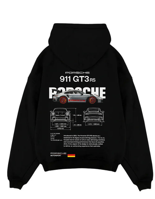 911 Porsche Oversized Hooded Sweatshirt