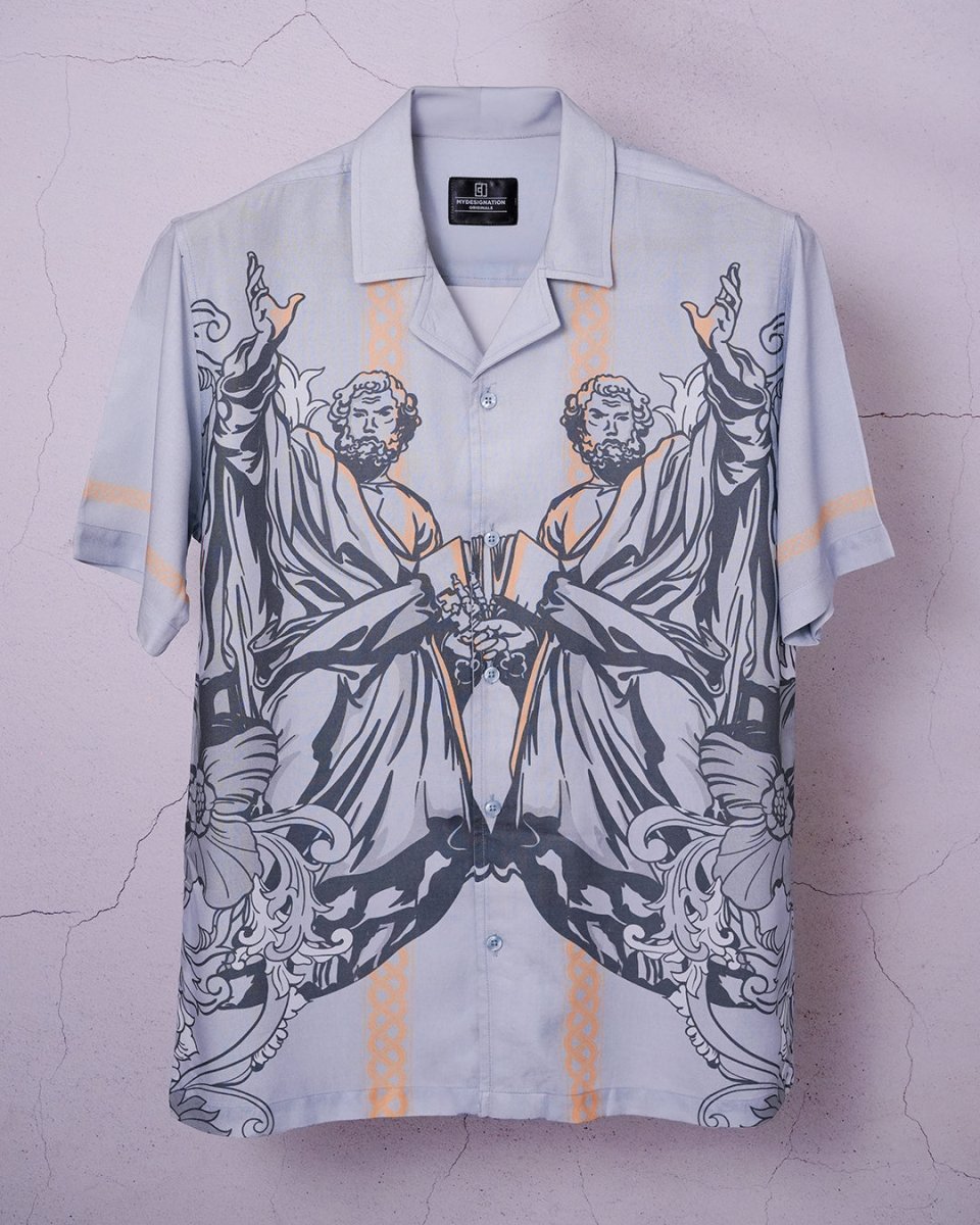 Greek Art Graphic Relaxed Fit Shirt