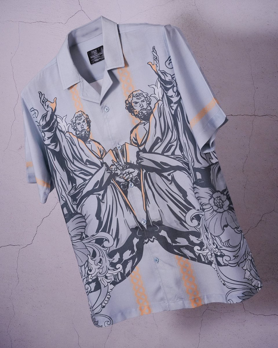 Greek Art Graphic Relaxed Fit Shirt