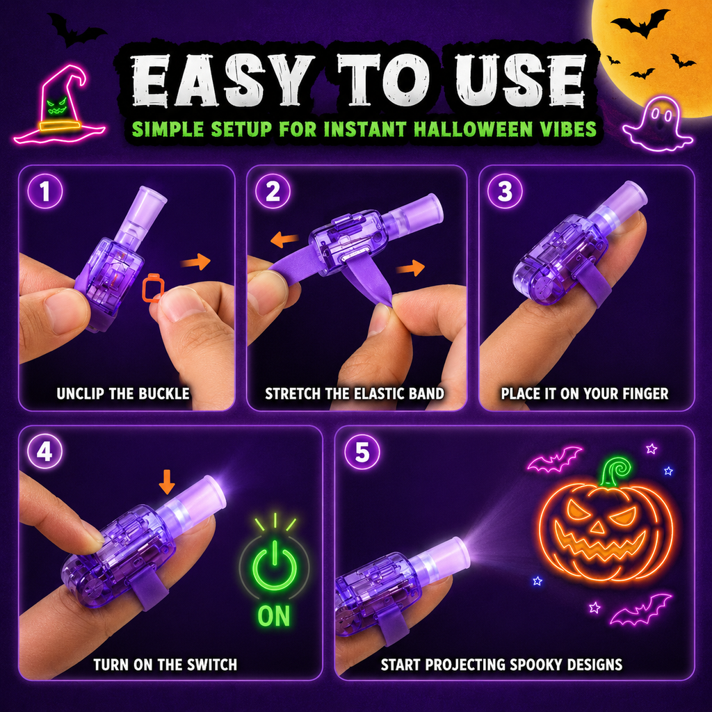 The Spooky Beam — Halloween Finger Lights