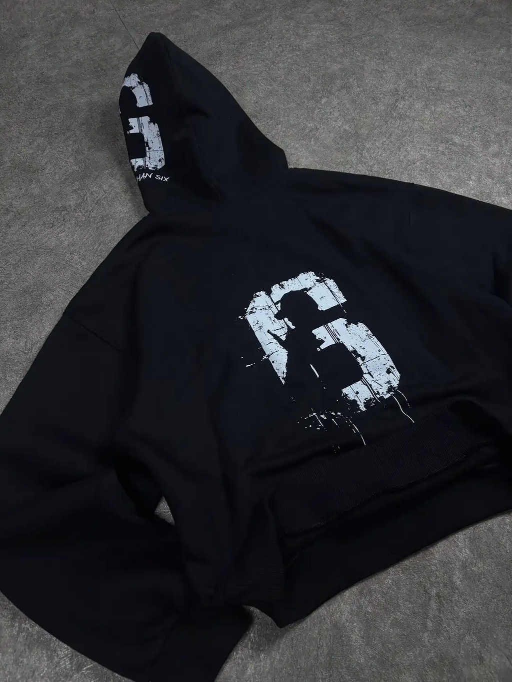 More Than Six Oversized Hooded Sweatshirt