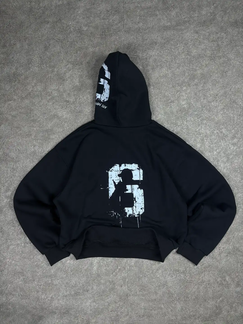 More Than Six Oversized Hooded Sweatshirt