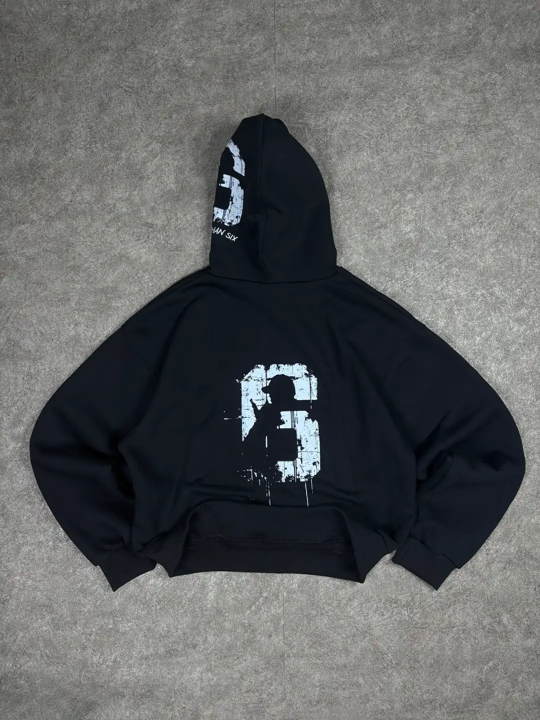 More Than Six Oversized Hooded Sweatshirt