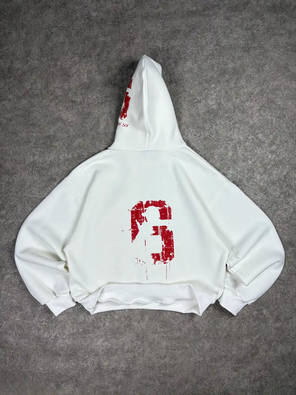More Than Six Oversized Hooded Sweatshirt