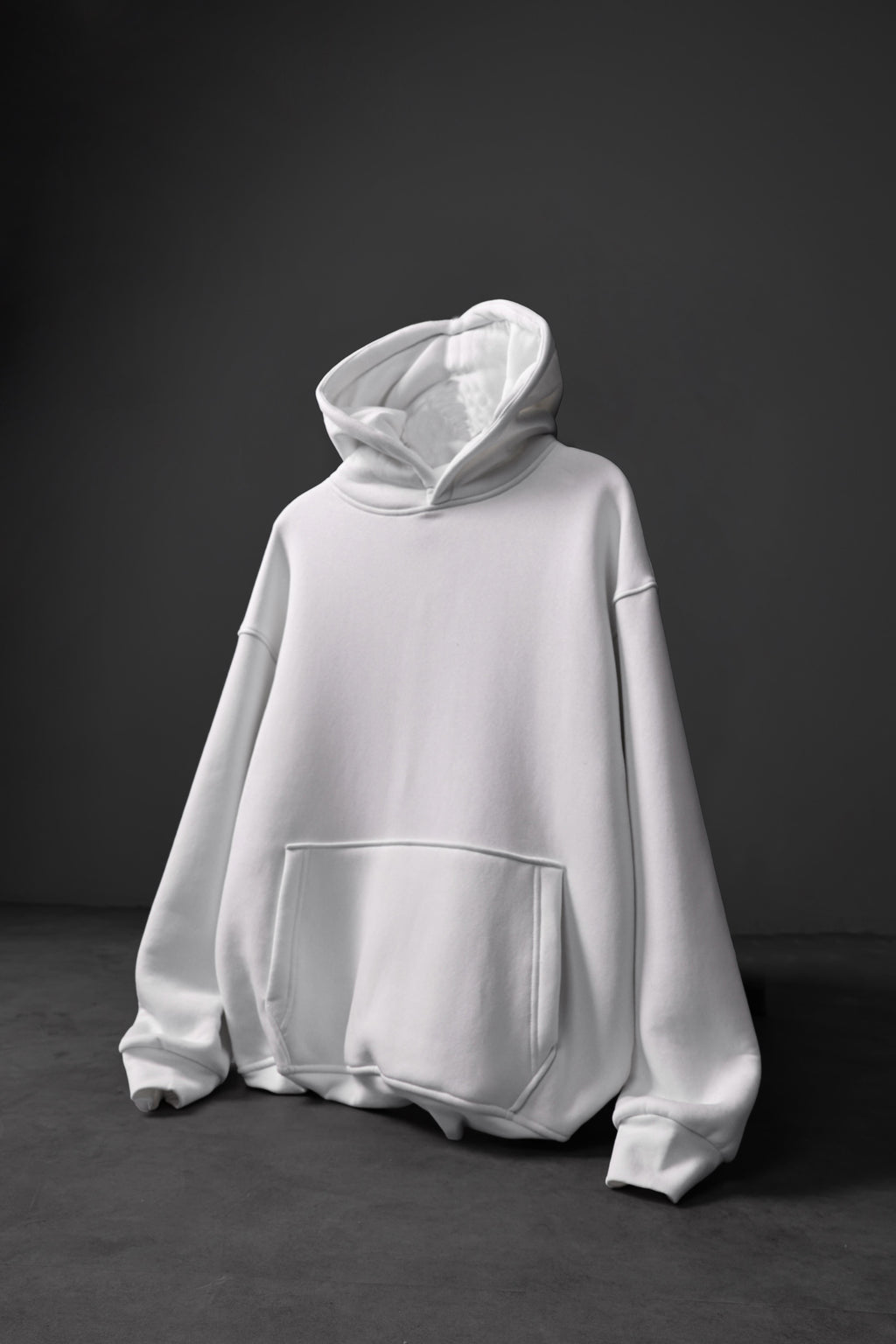 Plain Classic Oversized Hooded Sweatshirt