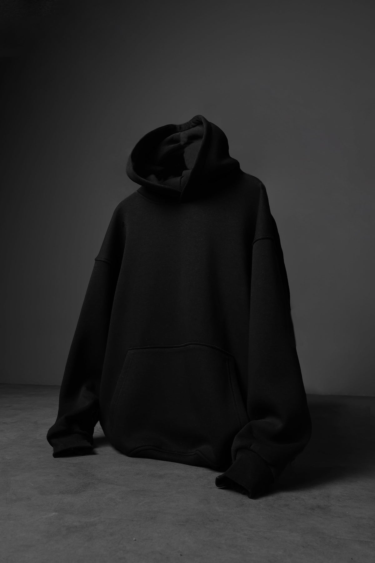 Plain Classic Oversized Hooded Sweatshirt