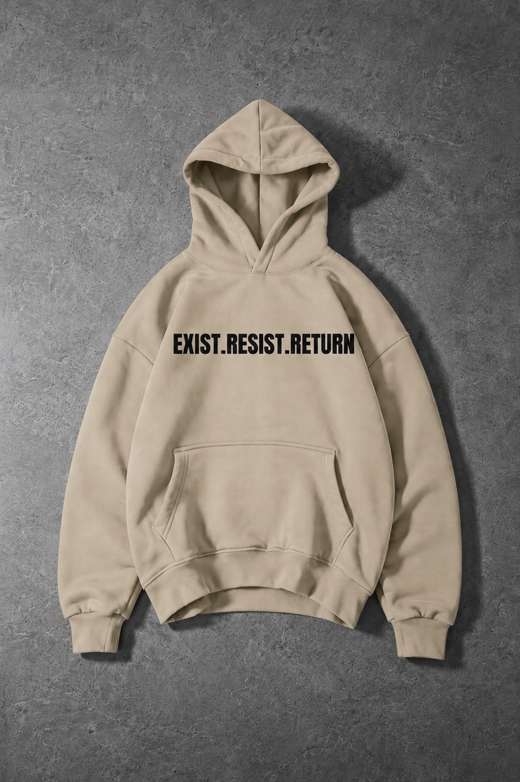 Exist Resist Return Oversized Hooded Sweatshirt