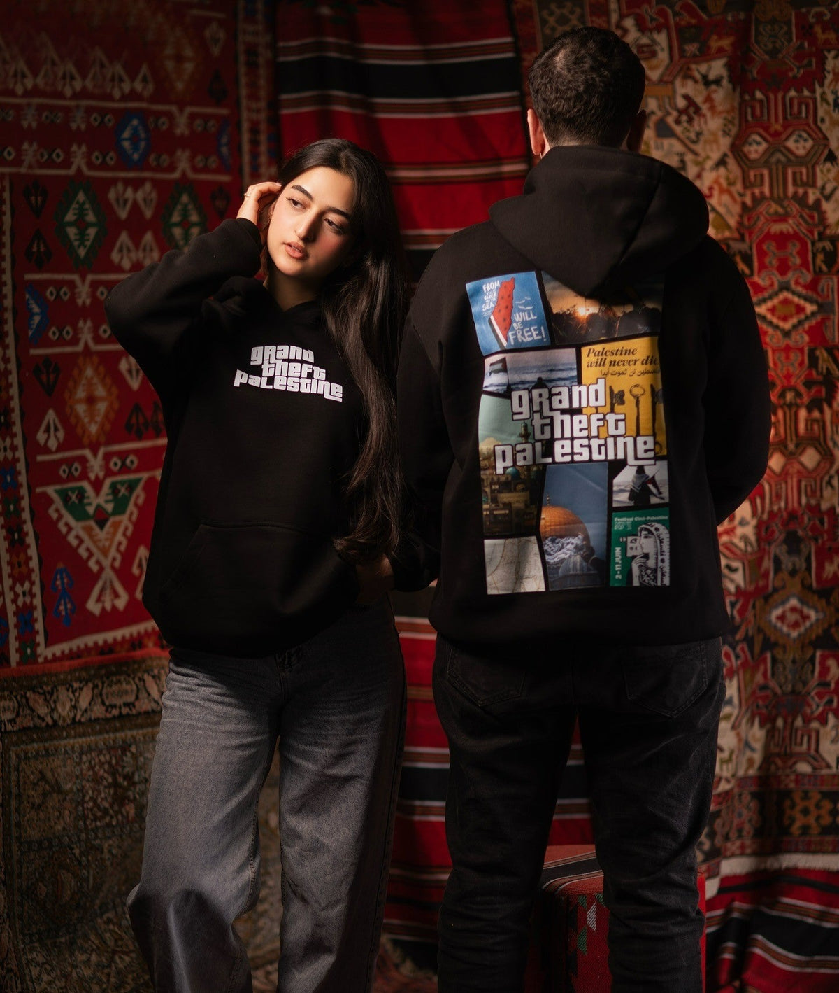 Grand Theft Freedom Oversized Hooded Sweatshirt