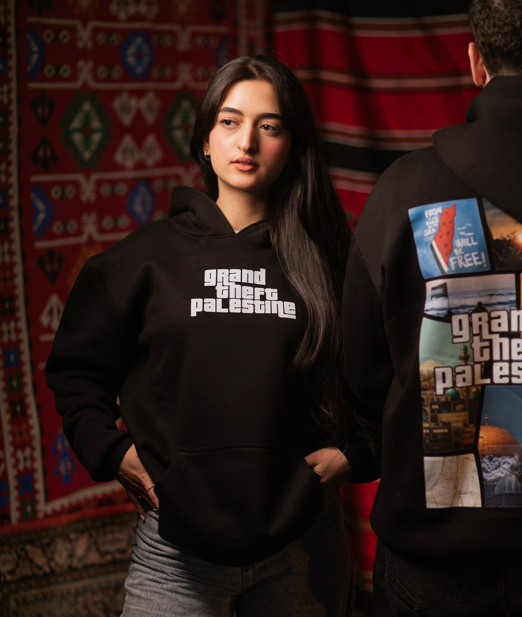Grand Theft Freedom Oversized Hooded Sweatshirt