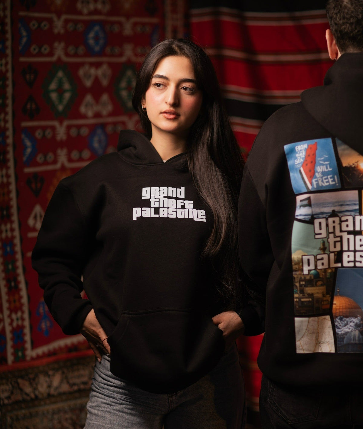 Grand Theft Freedom Oversized Hooded Sweatshirt