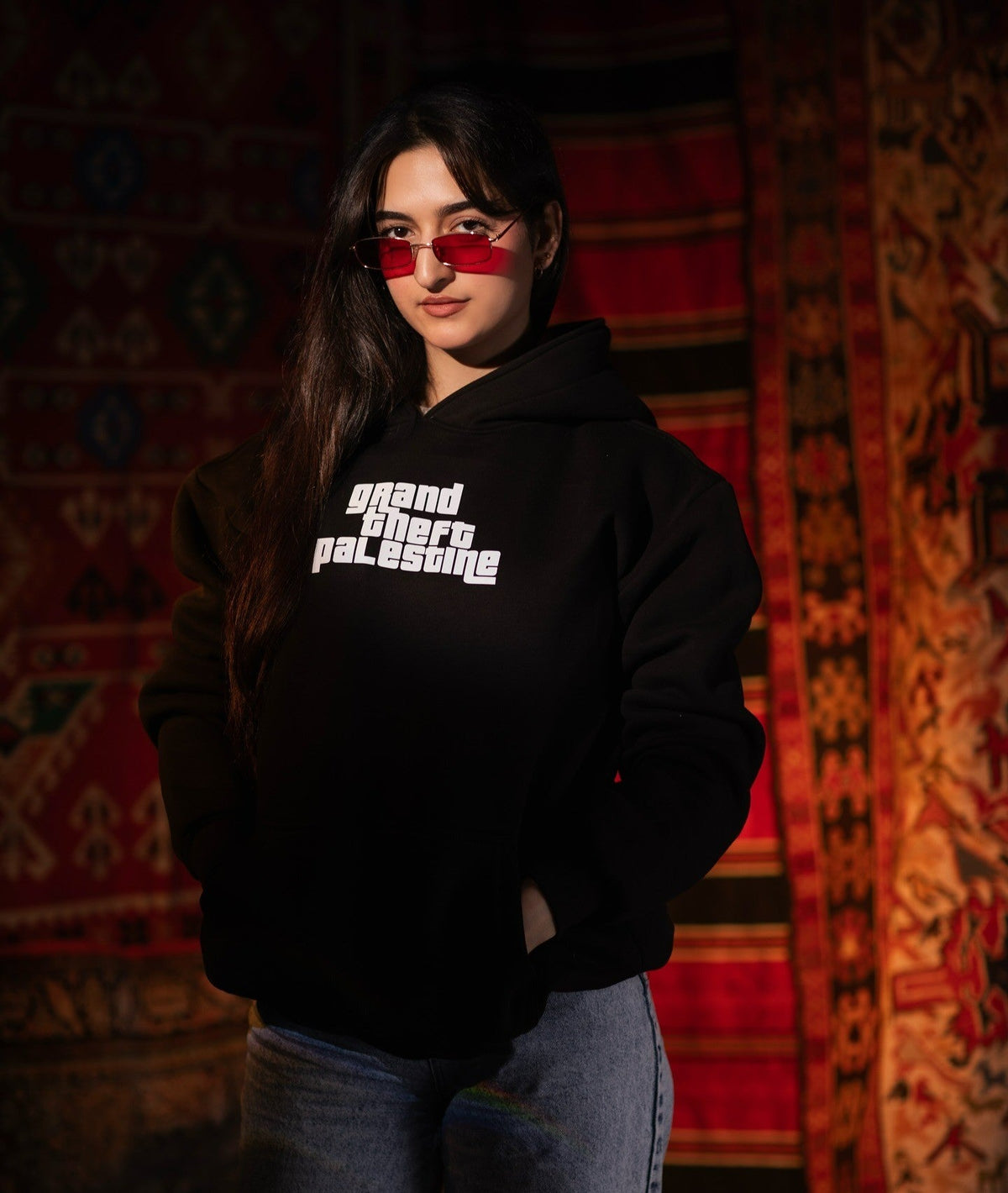 Grand Theft Freedom Oversized Hooded Sweatshirt